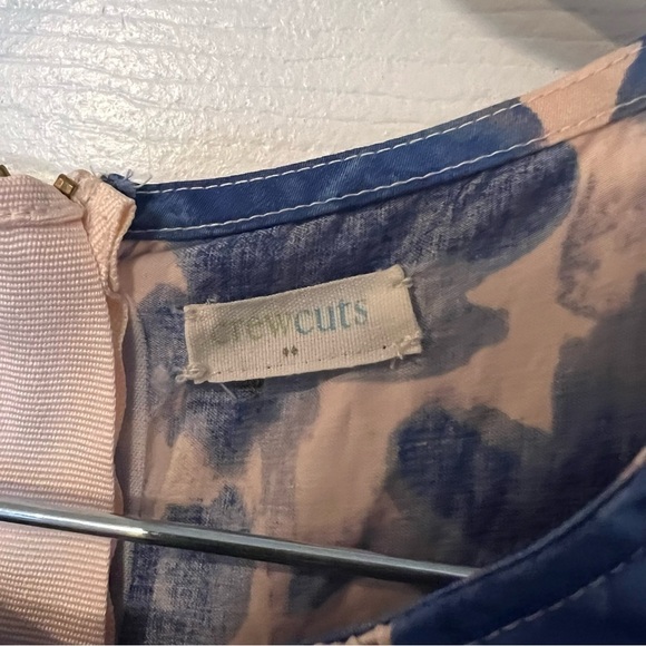 Crewcuts Girls Pink and Blue Abstract Floral Dress No Size Tag, See Photos - Picture 3 of 6